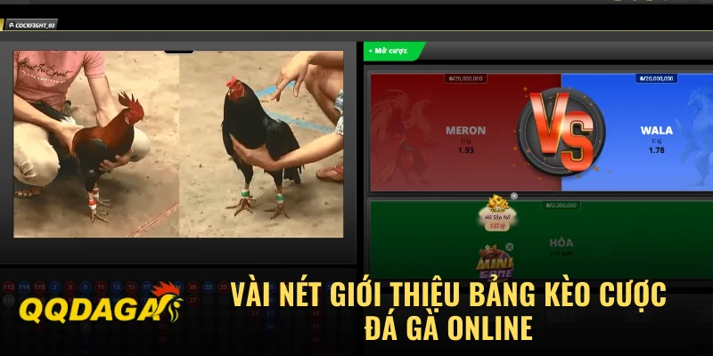 Vài nét giới thiệu bảng kèo cược đá gà online